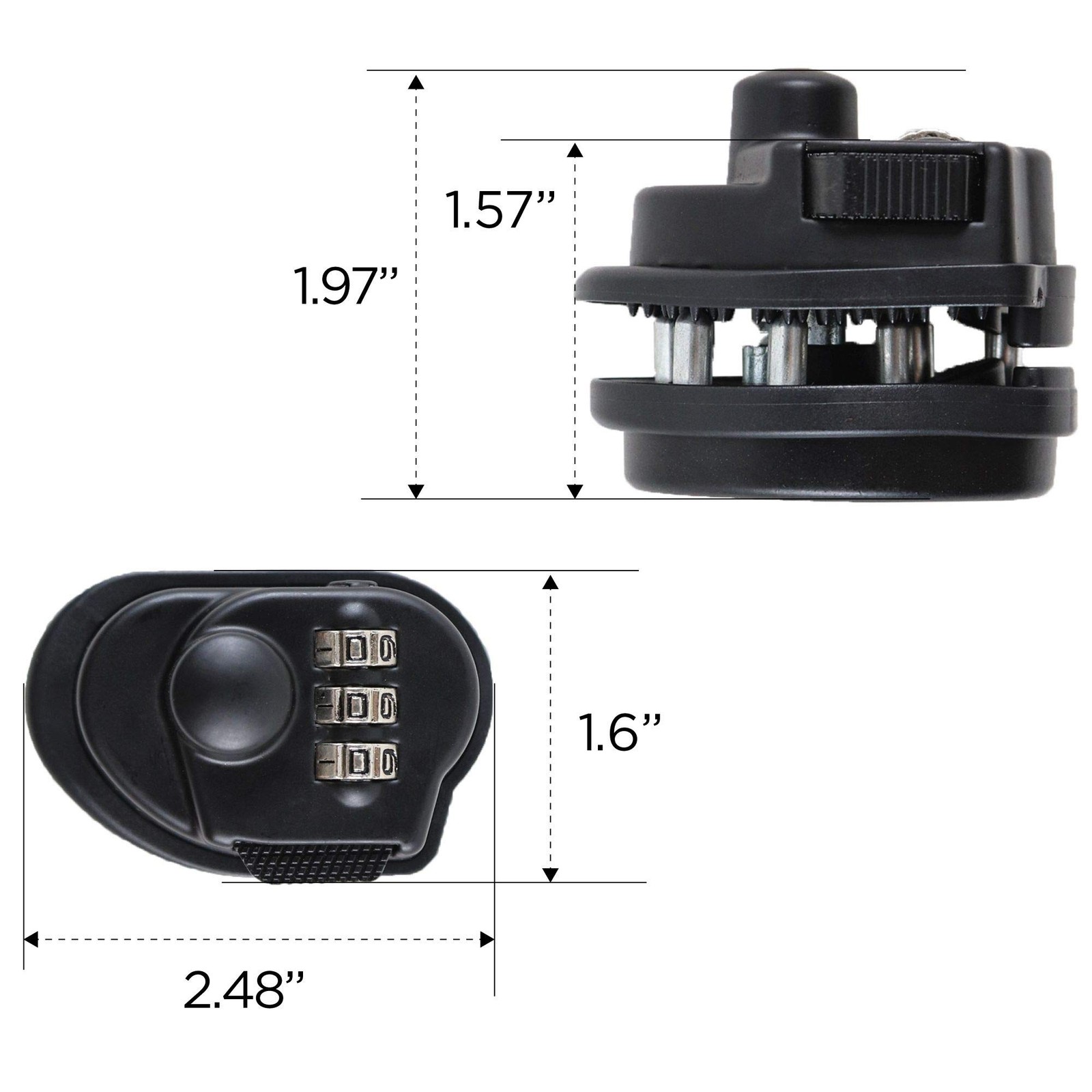 (Firearm Safety Devices – -TL4379RCB Resettable 3-Digit Combination Trigger L...