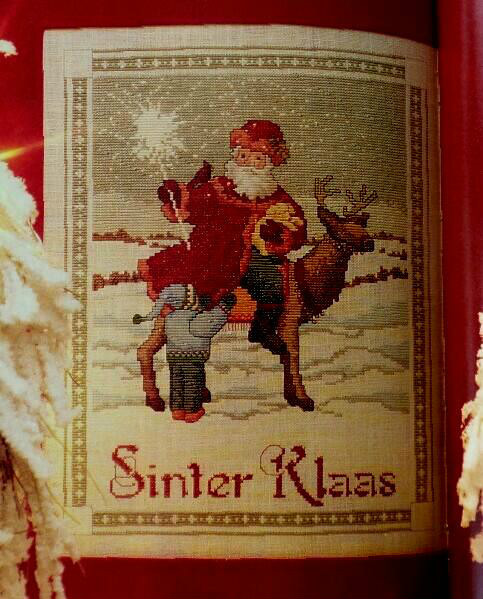 Cross Stitch CHRISTMAS St. NICHOLAS DAY Sinter Klaas DUTCH Santa Claus PATTERN