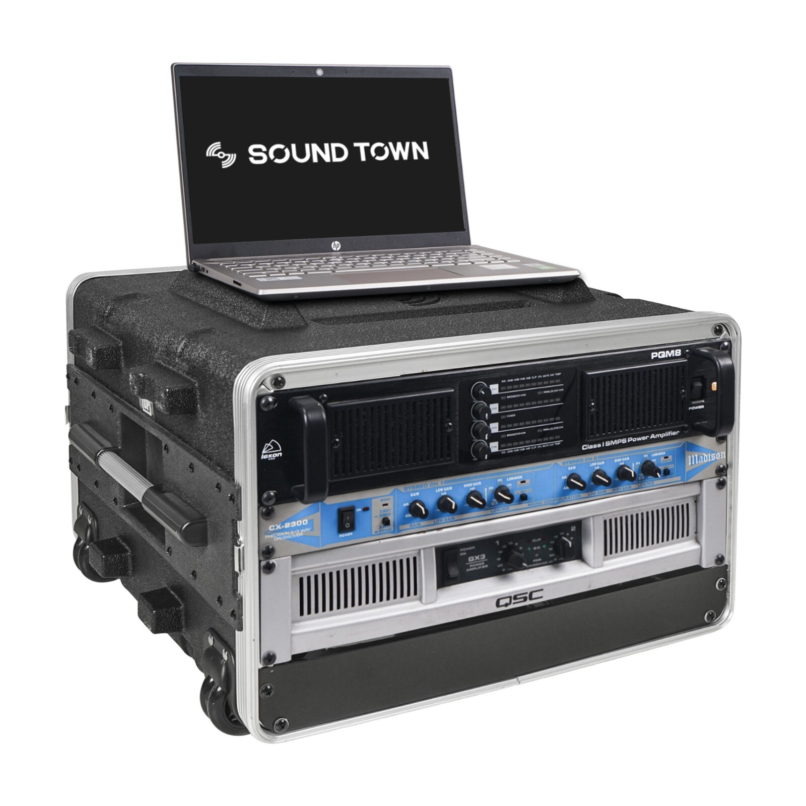 Sound Town Lightweight 5U PA DJ Rack/Road Case  ABS,19” Depth (STRC-A6UT)