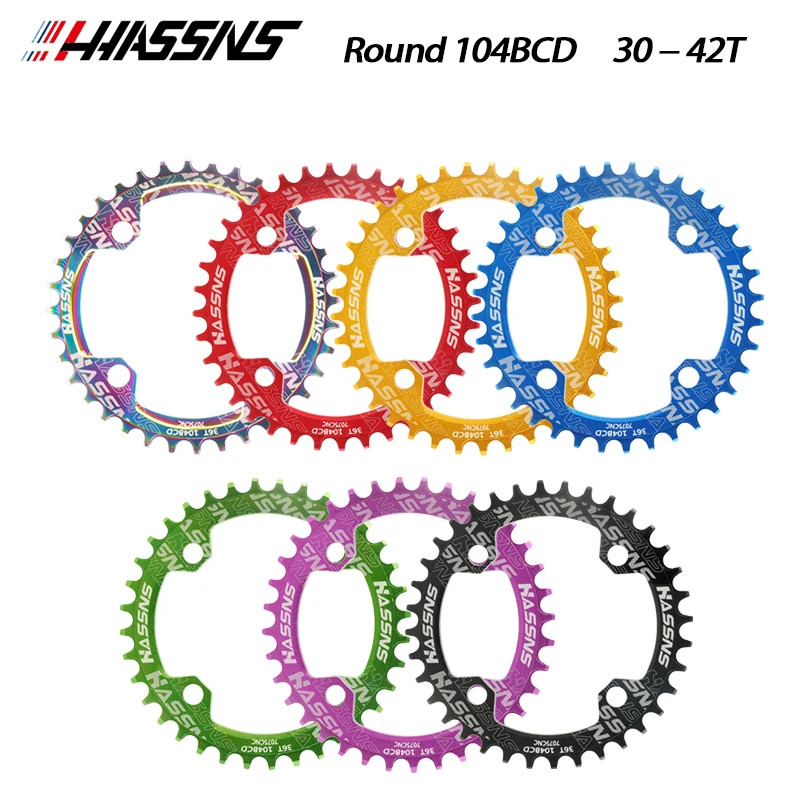 MTB Oval Chainring 104BCD 30T-42T Mountain Bike Bicycle Sprocket Crank