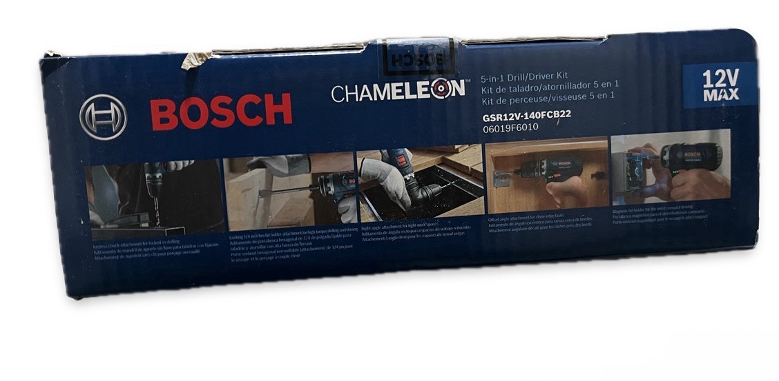 BOSCH CHAMELEON GSR12V-140FCB22 12V MAX Flexiclick 5-In-1 Drill/Driver System