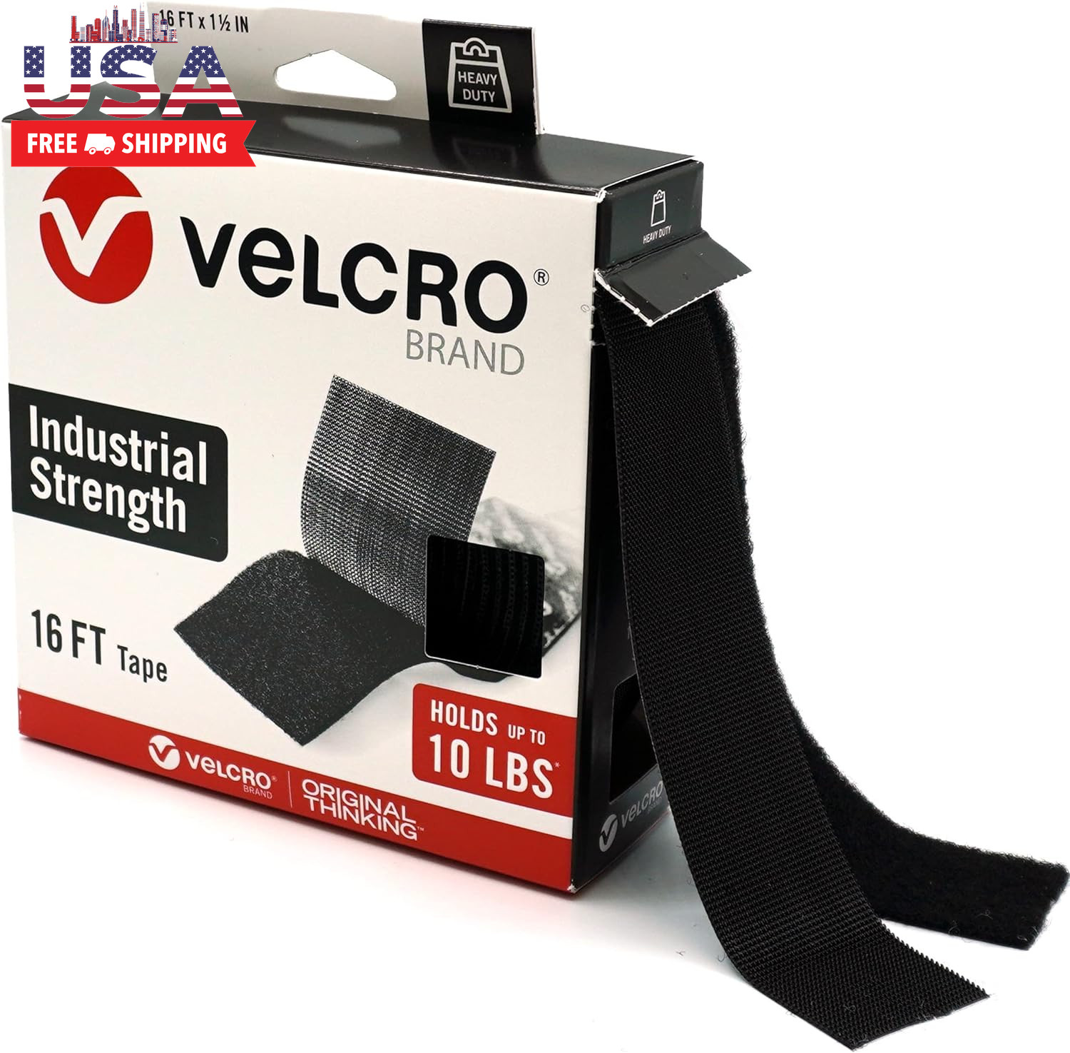 Heavy Duty Tape | 16 Foot Roll | Strong Sticky Back Adhesive Holds up to 10 Lbs