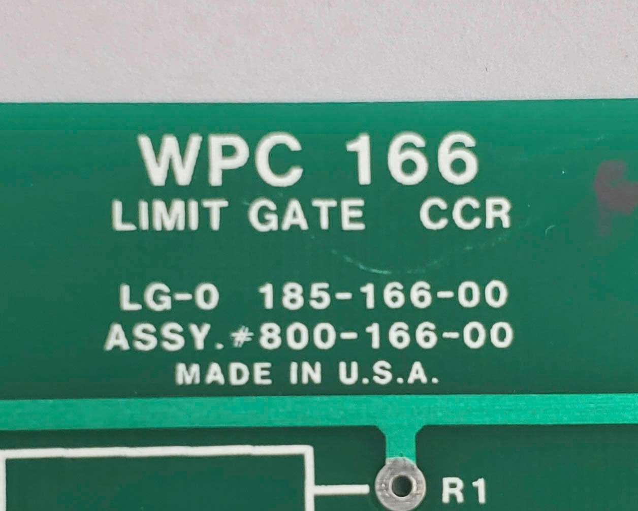 WEB Printing 800-166-00 Limit Gate