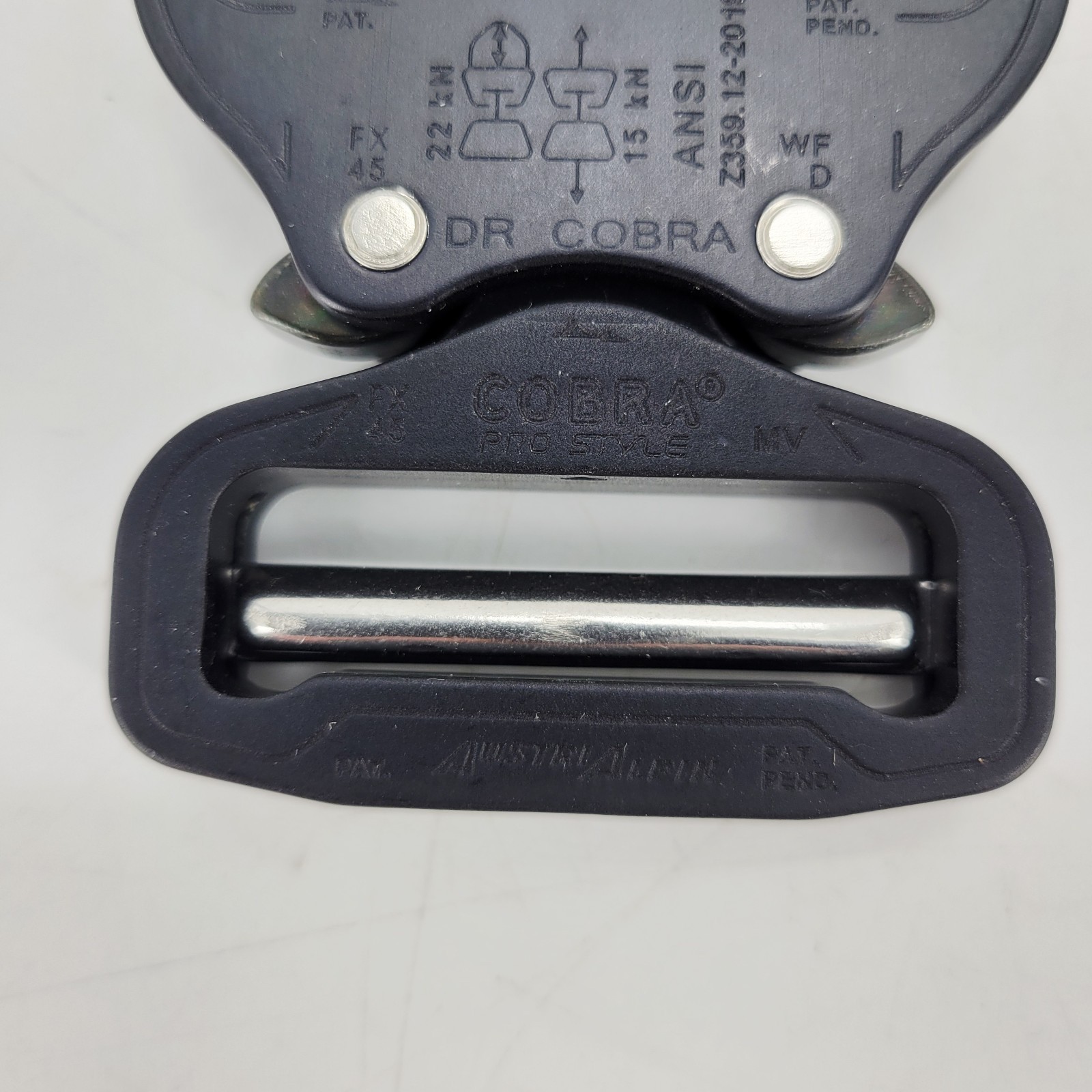 AustriAlpin DR Cobra Pro Style D-Ring Buckle 1.75" 45mm Black