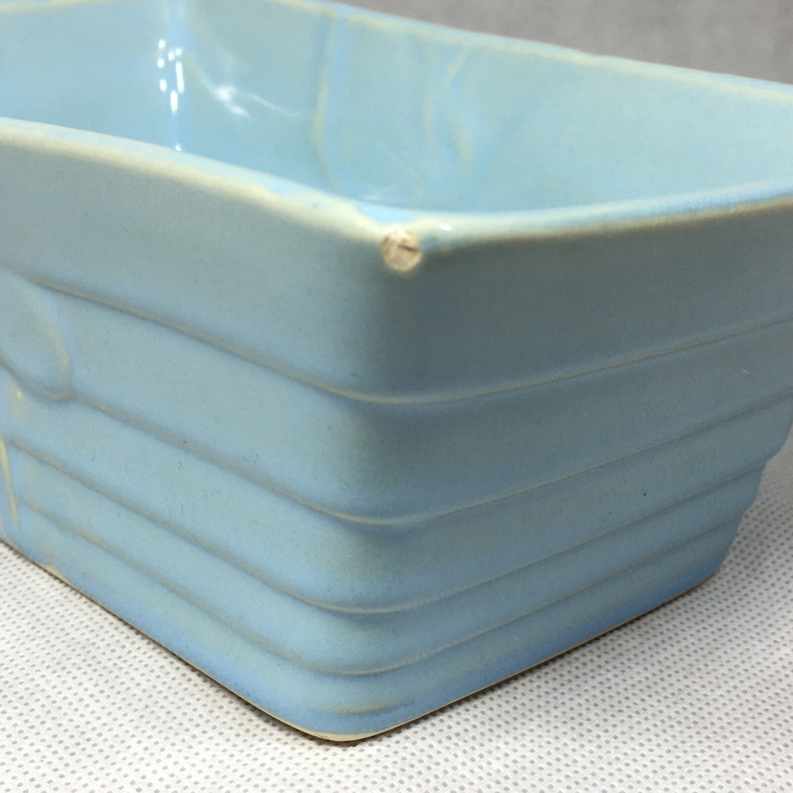 Ceramic Blue Rectangle Planter 8.25"