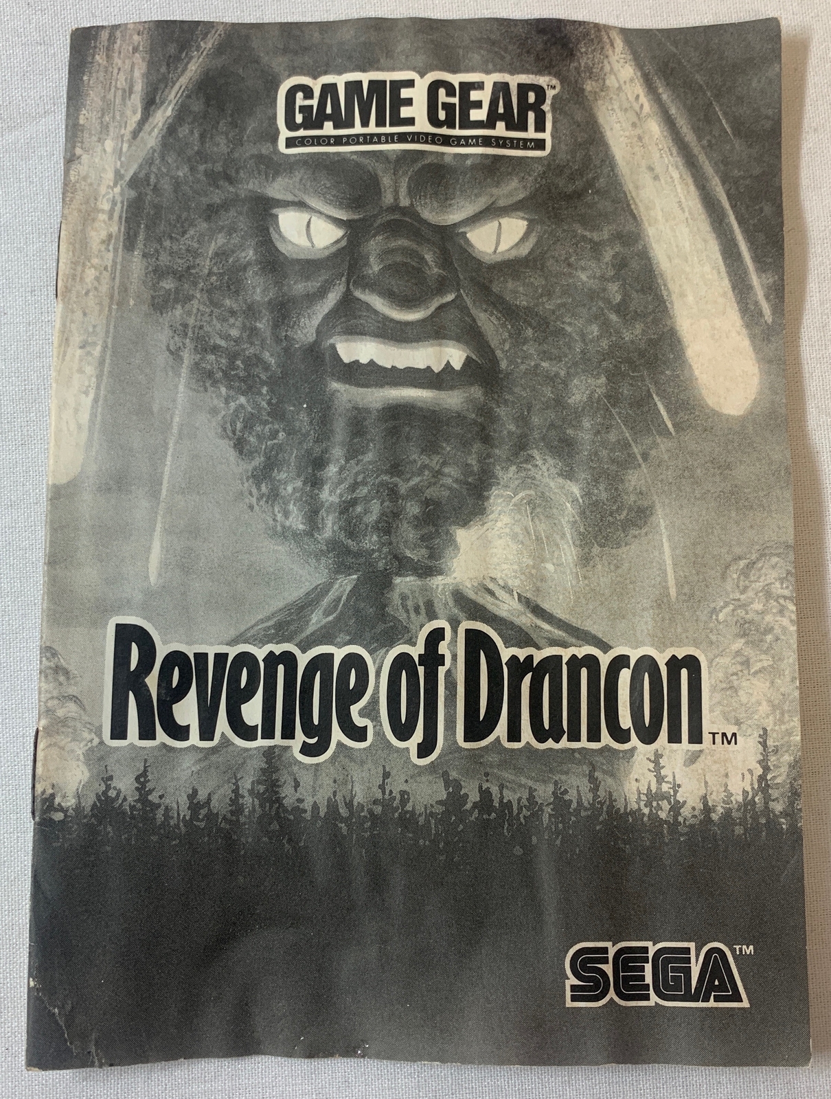 1991 Sega REVENGE OF DRANCON instruction booklet - has water damage