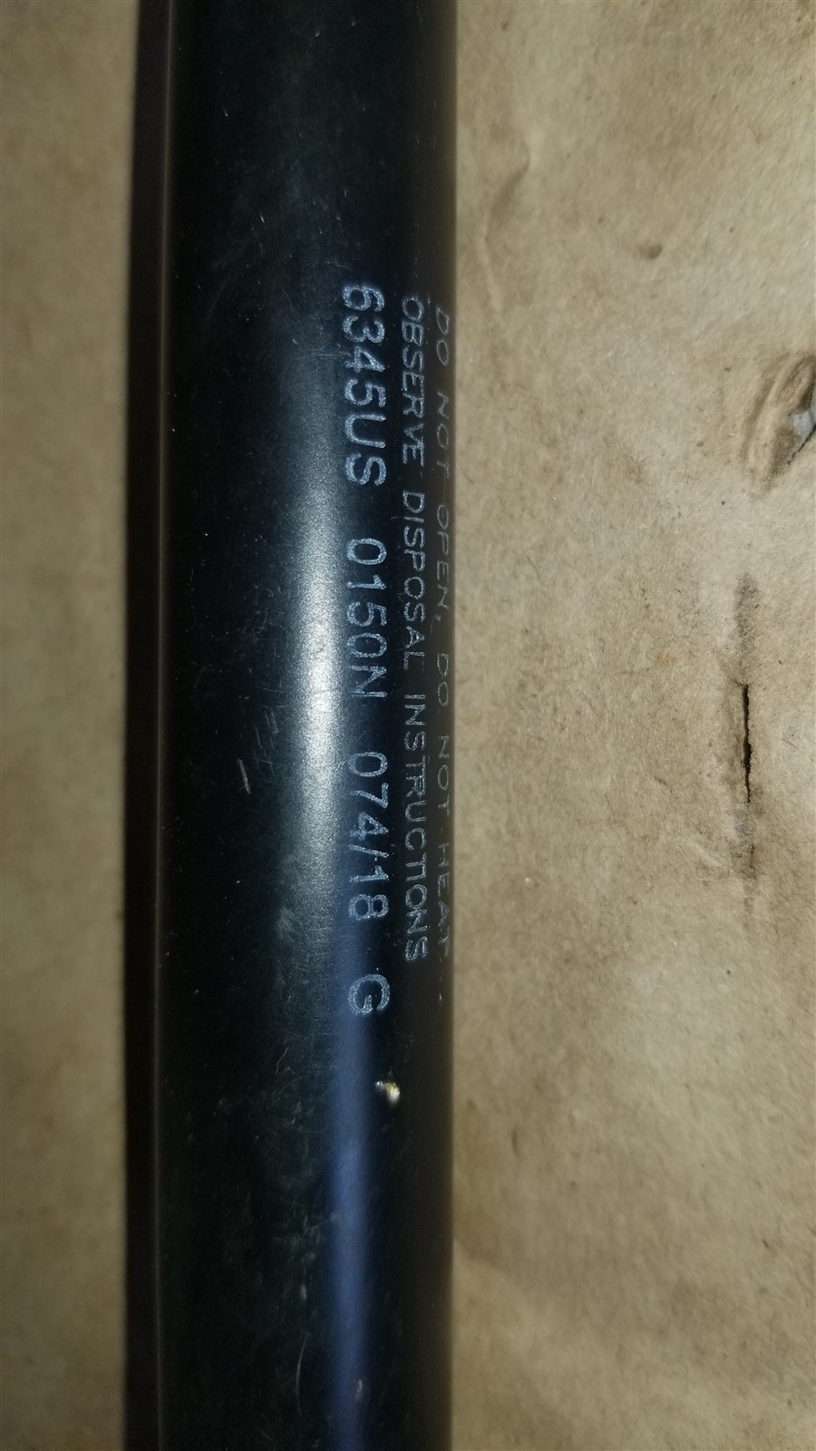 Genesis Gas Spring 6345US- 15.256" Extended 34 lbs. Force