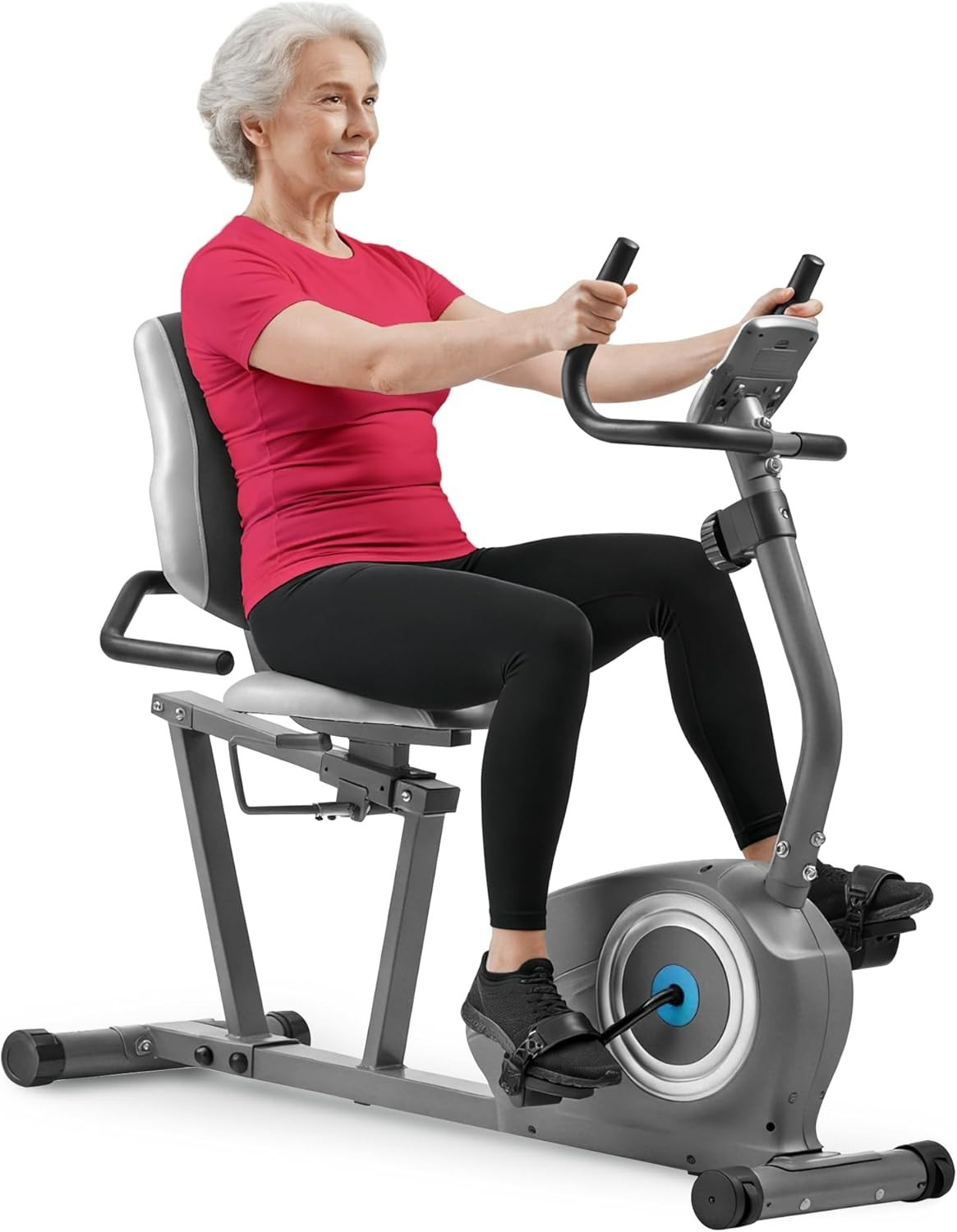 JLL Smart Cross Trainer Recumbent Exercise Bike with 8-Level Magnetic Resistance
