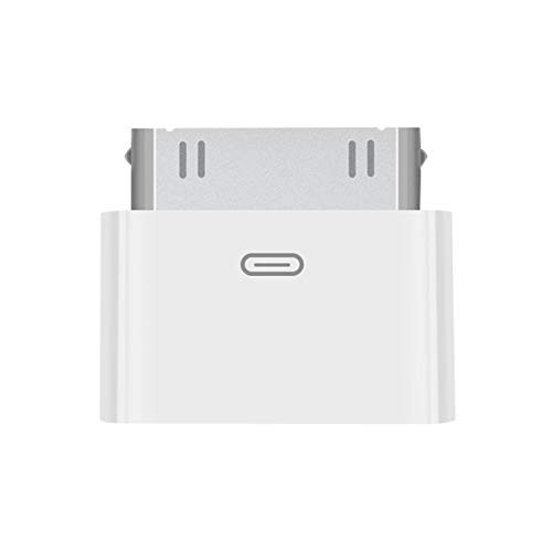 Lightning to 30 Pin Adapter - 8 Female 30 Male Charging Sync white