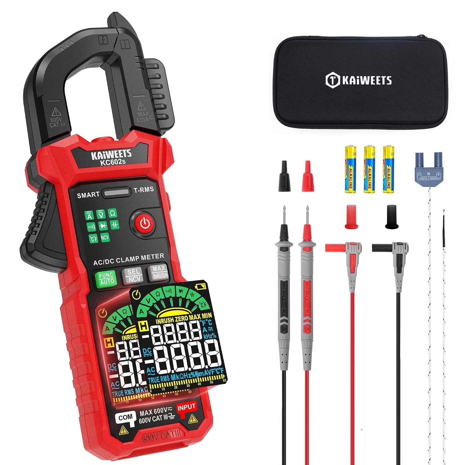 Smart Digital Clamp Meter, 2026 Intelligent Auto Ranging Multimeter 600A TRMS...