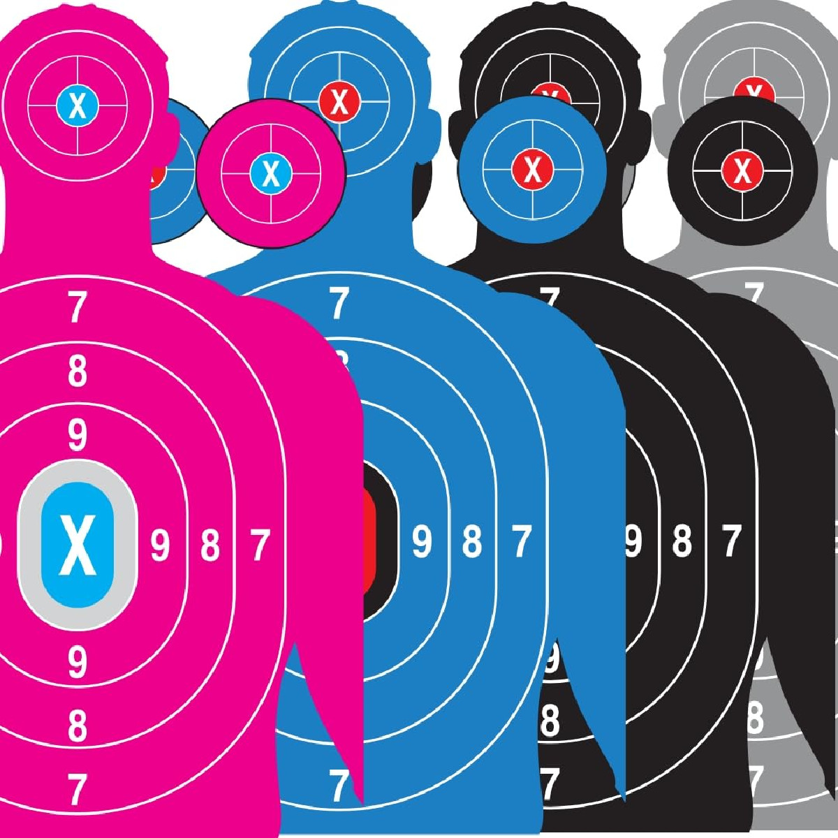 Aimzar Heavy Duty Shooting Targets For Shooting Range - Paper Target Sheets For