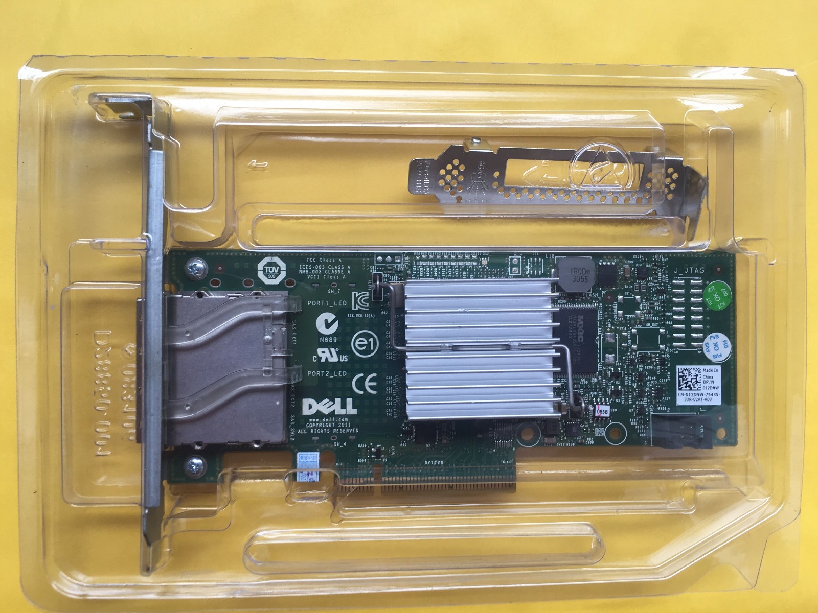 Dell PERC H200E 6Gb/s SAS PCIe HBA 2 Port Ext SFF-8088 12DNW = 9200-8E US seller