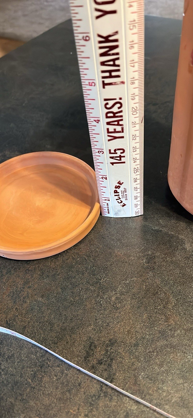 Terracotta Wine Cooler-Grape Motif-9" Tall