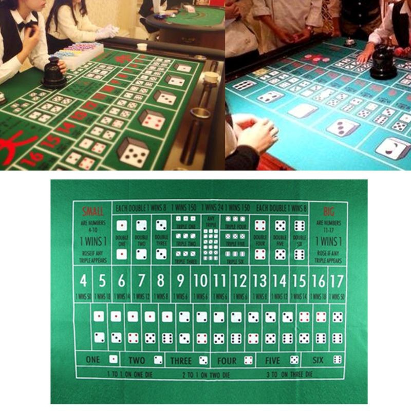 Hold em Tablecloth Flannel 21 Points Table Mat Game Entertainment