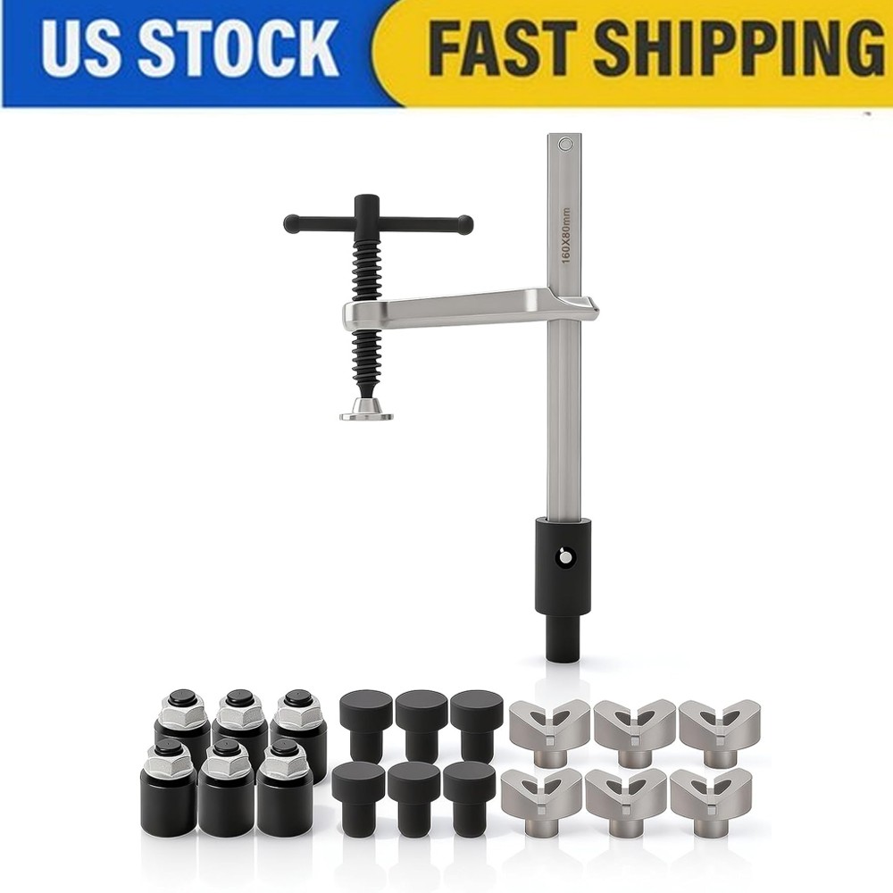 Welding Table Clamps and Fixture Pins, 19pcs 5/8in V Blocks, Round Pins, Stac...