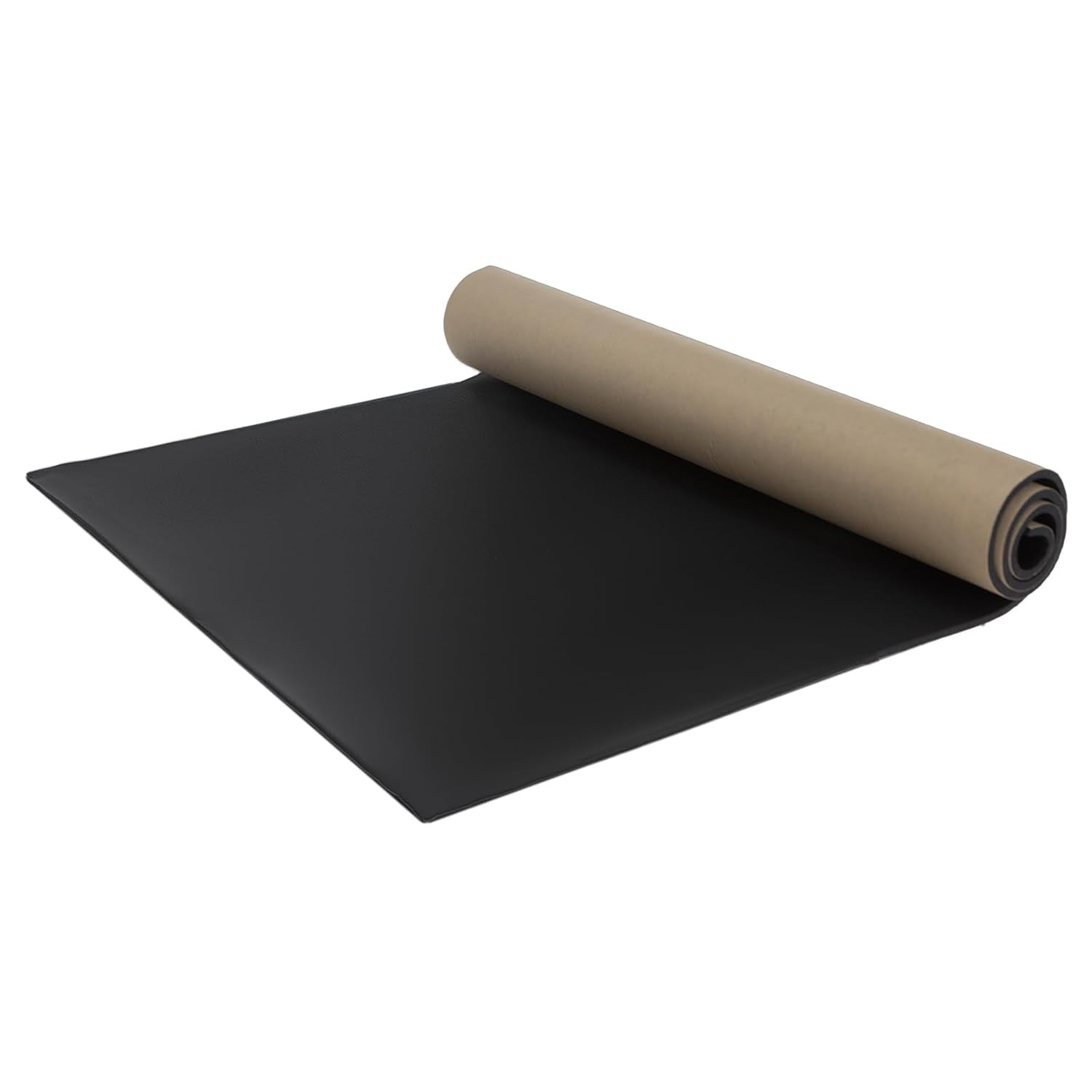 Sponge Neoprene with Adhesive Foam Rubber Sheet, 1/8" T x 12" W X 24" L black