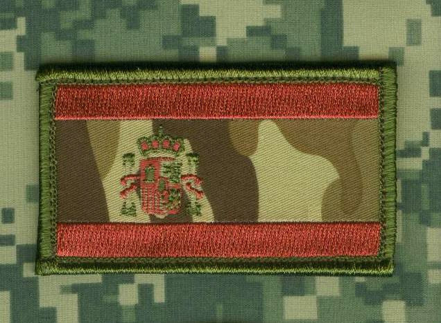 AFG-PAK NATO ISAF JSOC COALITION OPERATOR velkrö camo FLAG: SPAIN