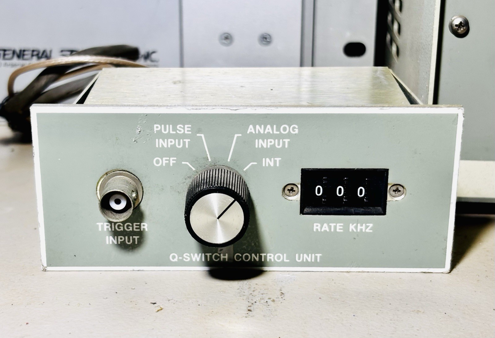 General Scanning DE-3000 Galvo Controller + Quantronix Q-Switch- 1988 Laser Sys