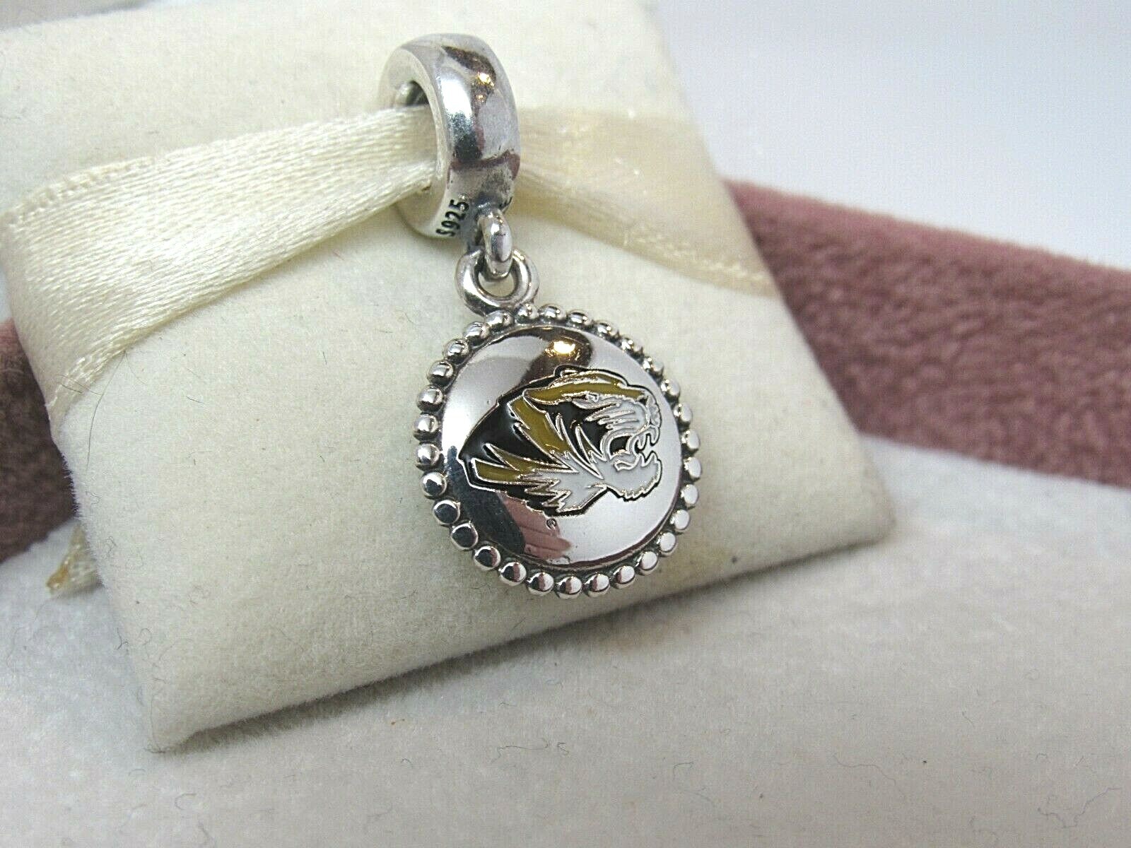 New Pandora NO BOX University of Missouri Dangle Charm ENG791169_85