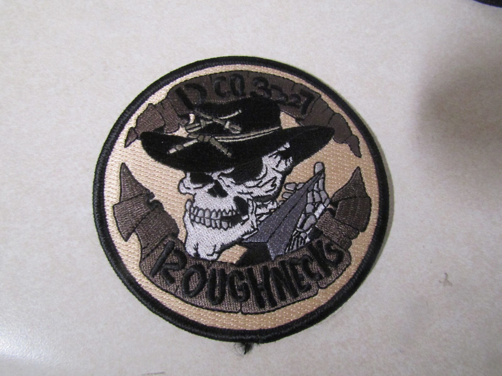 MILITARY PATCH SEW ON D CO 3-227 CAVALRY ROUGHNECKS