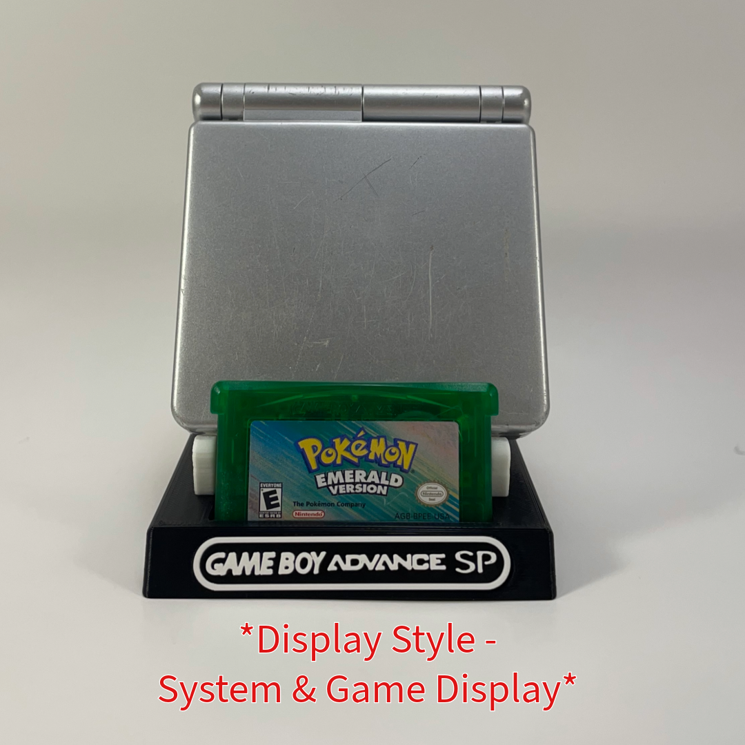 Nintendo Gameboy Advance SP & Game Display - DISPLAY ONLY (Customize Colors)