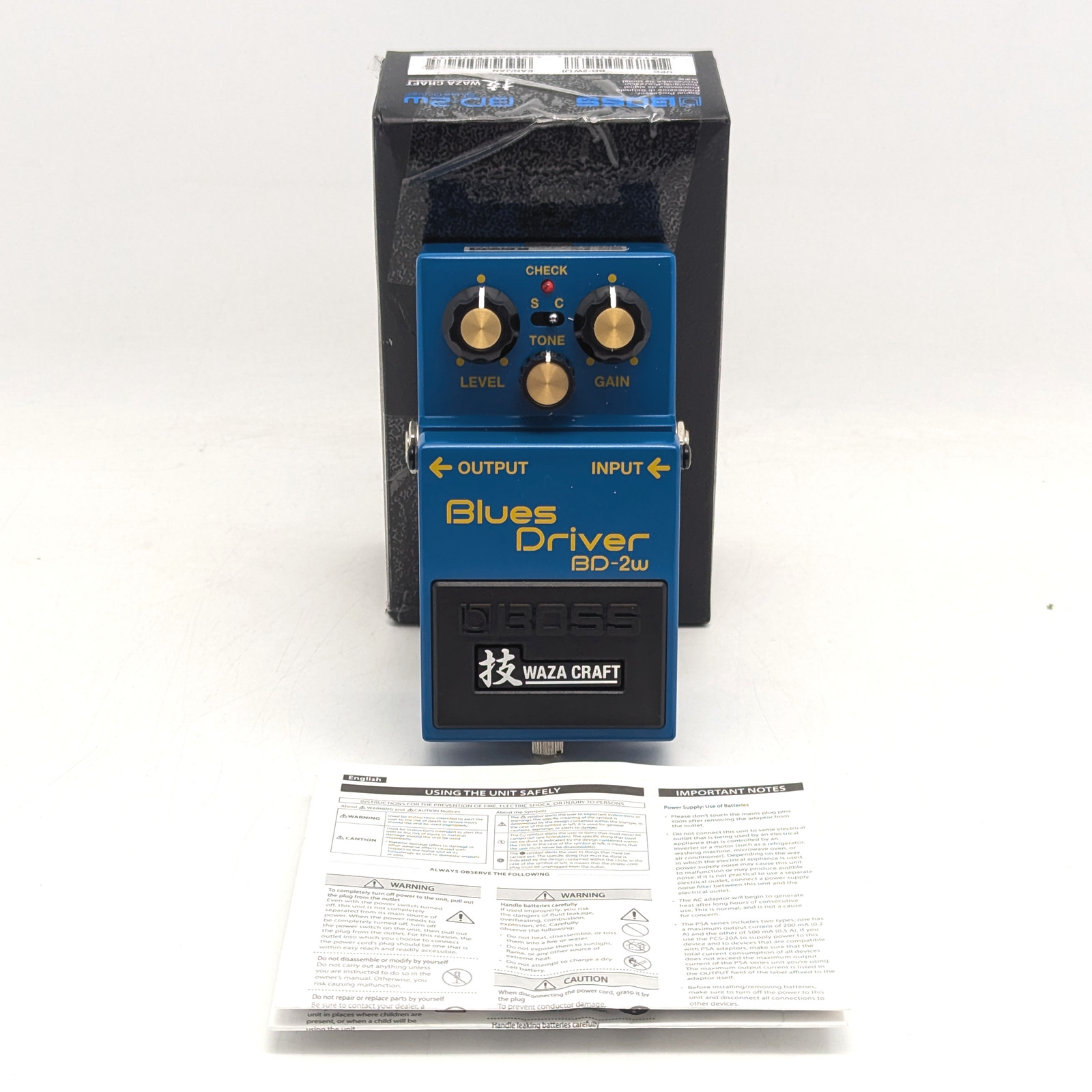 Boss BD-2W Blues Driver Guitar Pedal | Blue | Waza Craft Special Edition