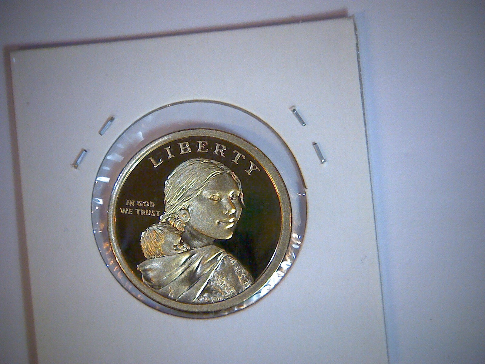 2010-S  PROOF SACAGAWEA DOLLAR,  HIAWATHA BELT REVERSE,  #b.
