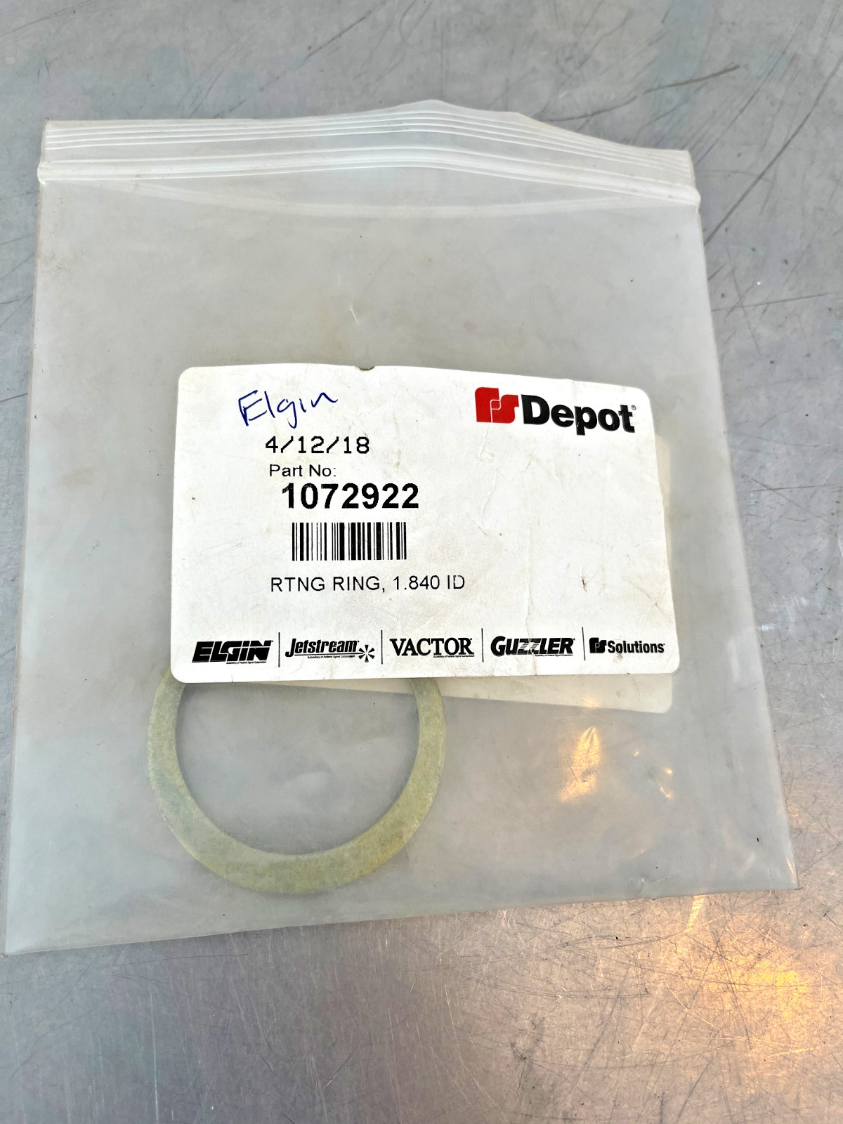 1072922 ELGIN RETAINING RING Snap RING LS1072922