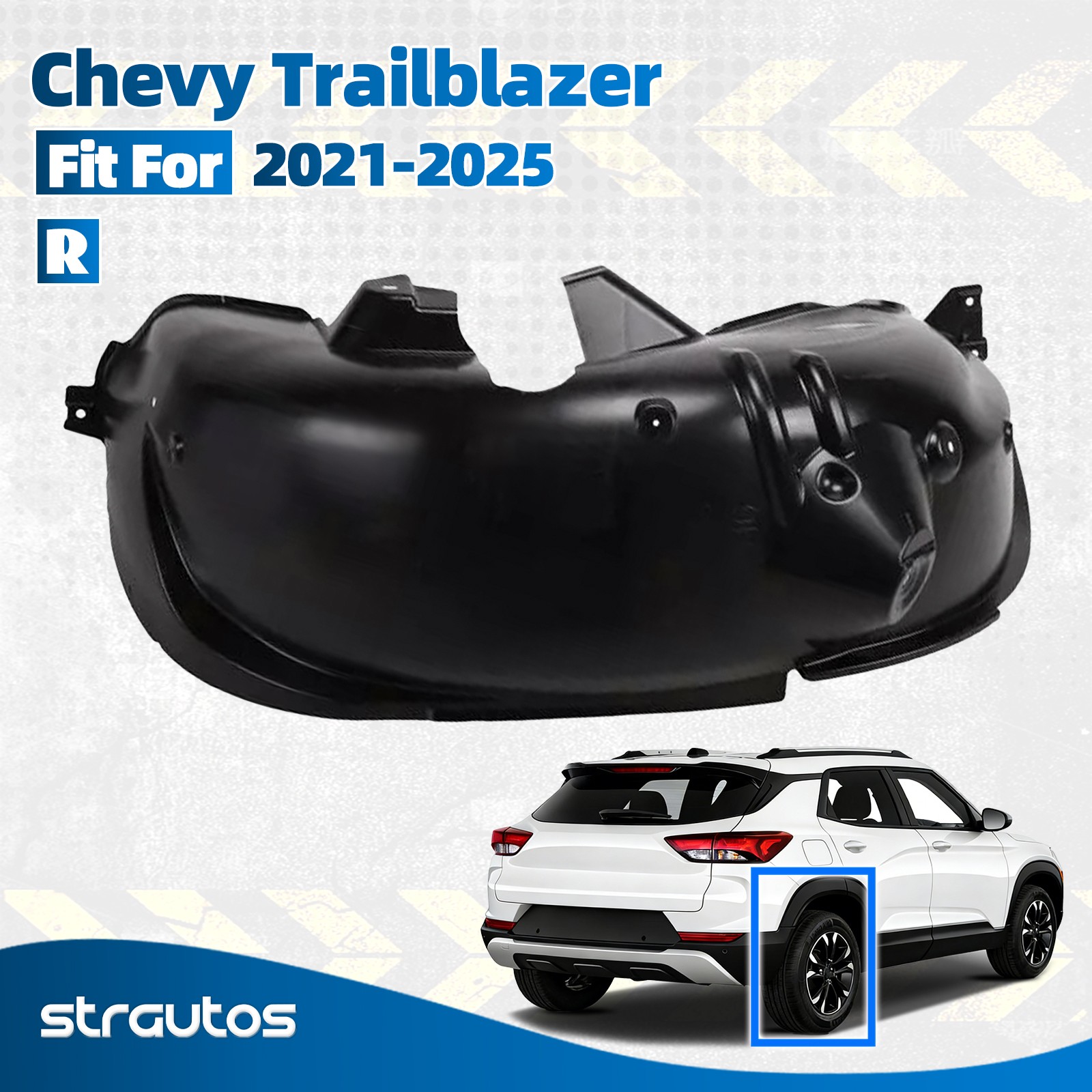 Rear Right Fender Liner Inner Panel For 2021-2025 Chevrolet Trailblazer 42761208
