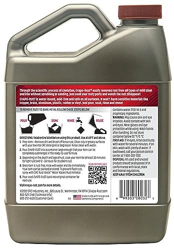 CRC Evapo-Rust, Heavy-Duty Rust Remover, 31.98 Fl Oz (Pack of 1), Clear