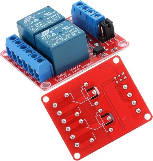 Optocoupler Isolation 12V 2 Channel Relay Module High Low Color: 2 Channel 12V