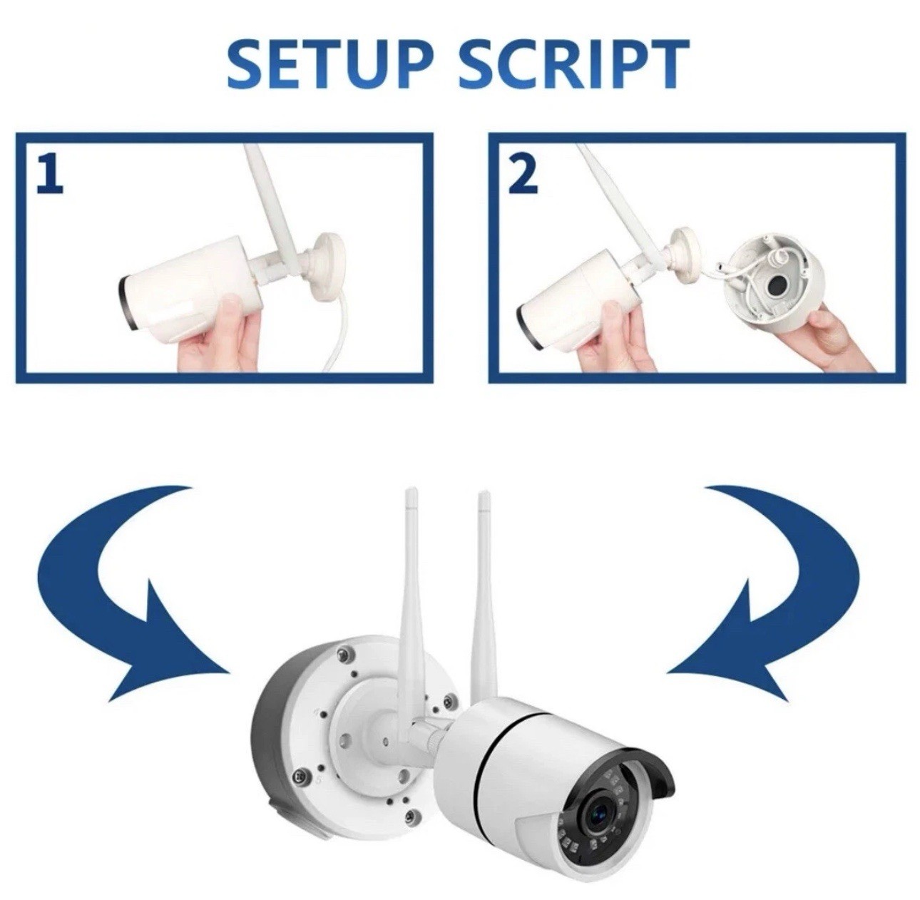 Camera Junction Box Mount Bracket Waterproof White for Security Camera