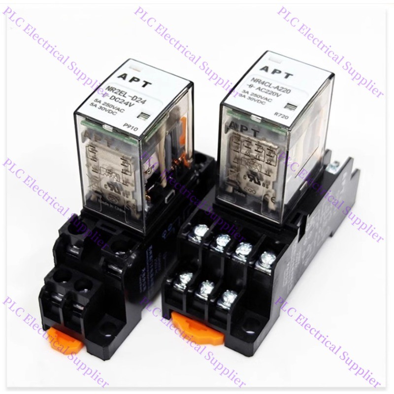 One NEW SIEMENS APT Miniature Relay with Base NR4CL-A220 +SYF14A-E AC220V 3A LL