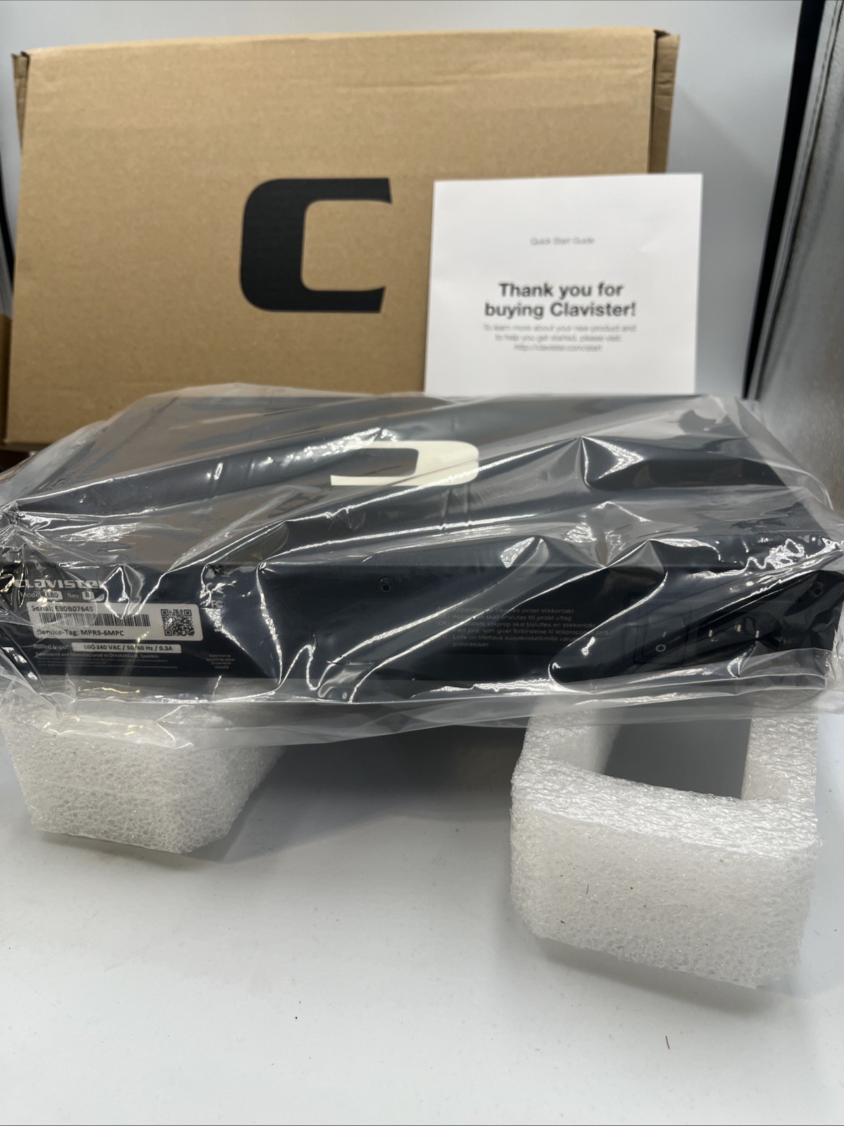 New - Clavister E80 Rev B Security Appliance Firewall Gateway APP-E80-R15