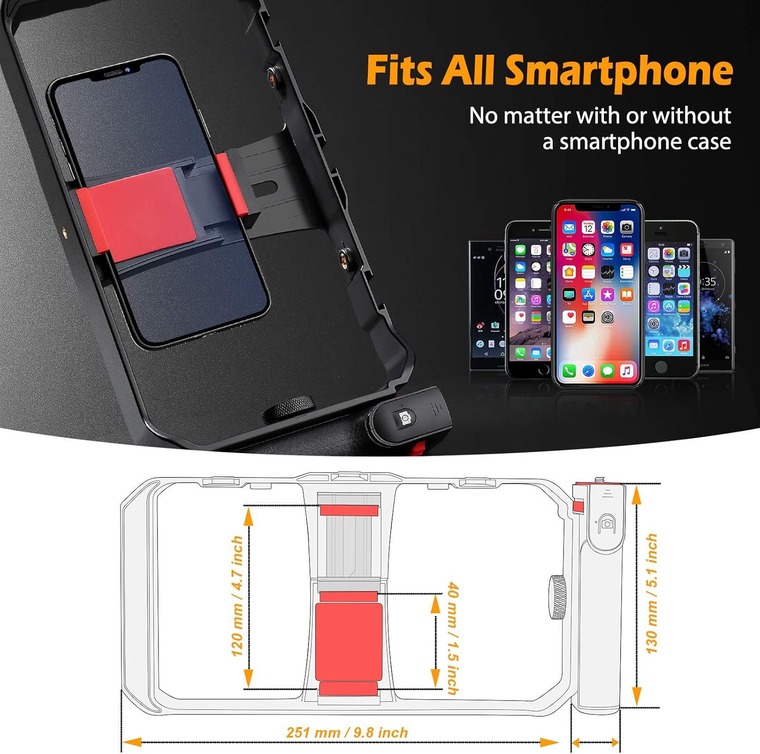 Estabilizador smartphone soporte tripode video control remoto celular android