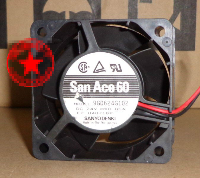 1pcs  Sanyo 9G0624G102 6038 SAN ACE60 24V 0.85A cooling fan