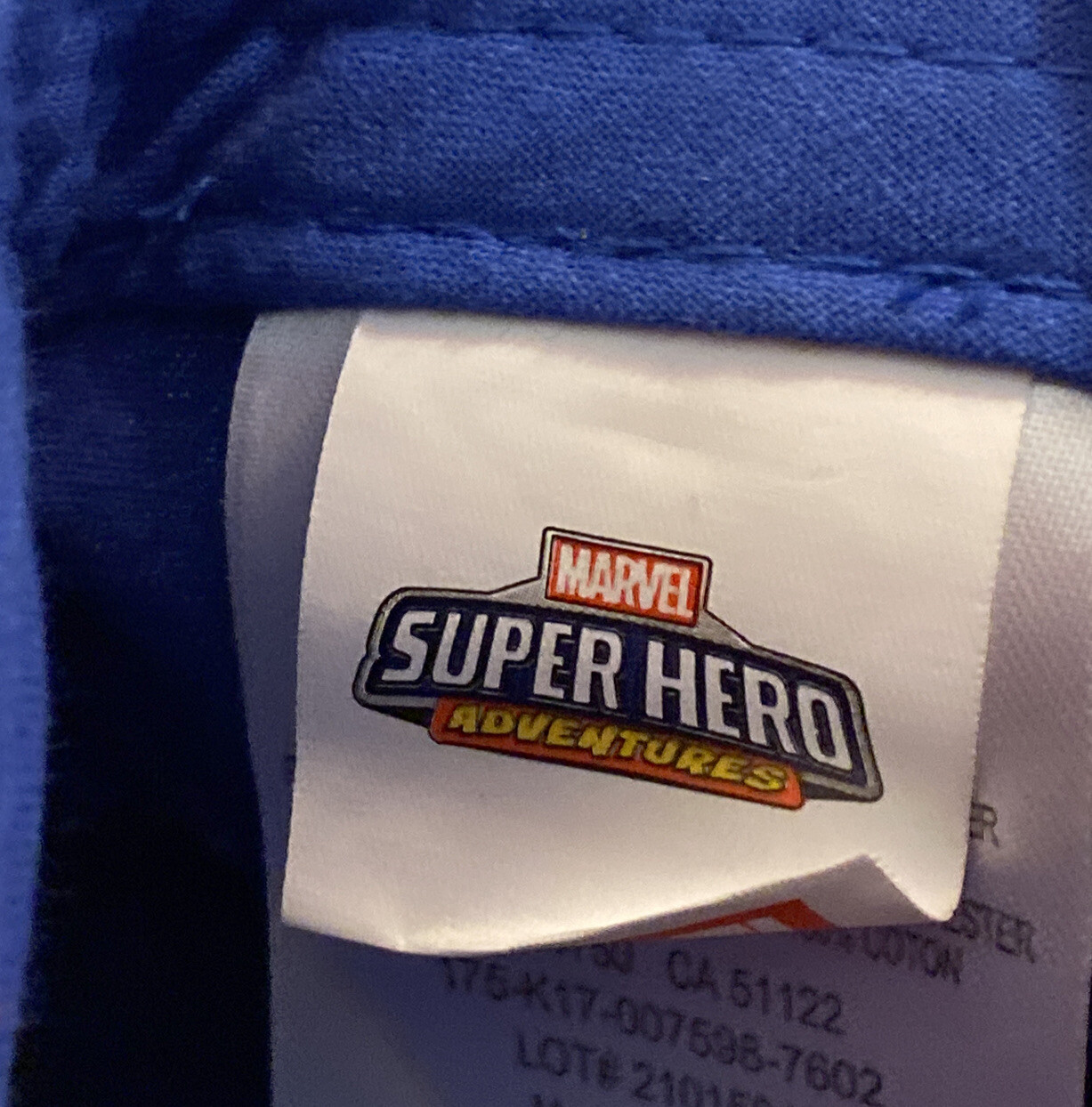 Marvel Super Heroes Kid's Cap / Hat Blue with graphics One Size