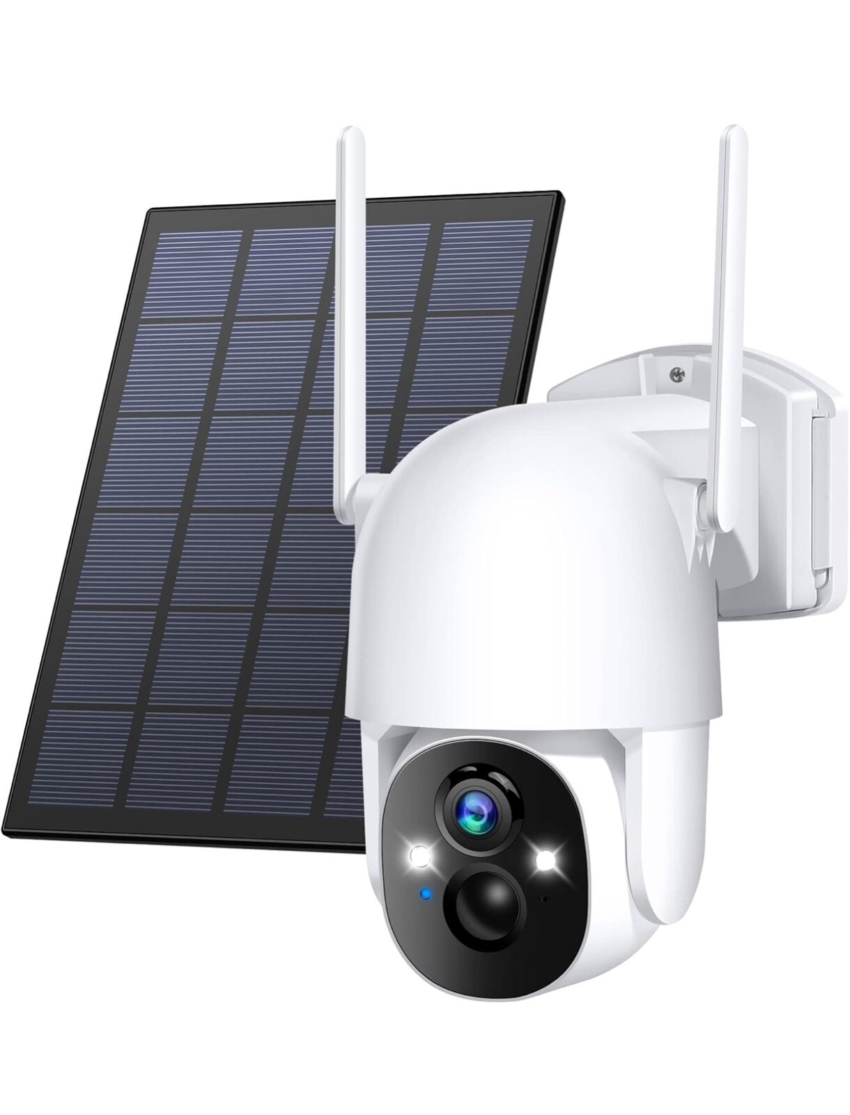 Solar Security Camera Wireless Outdoor 355°PTZ, 3MP 2K FHD WiFi W/ Spotlight