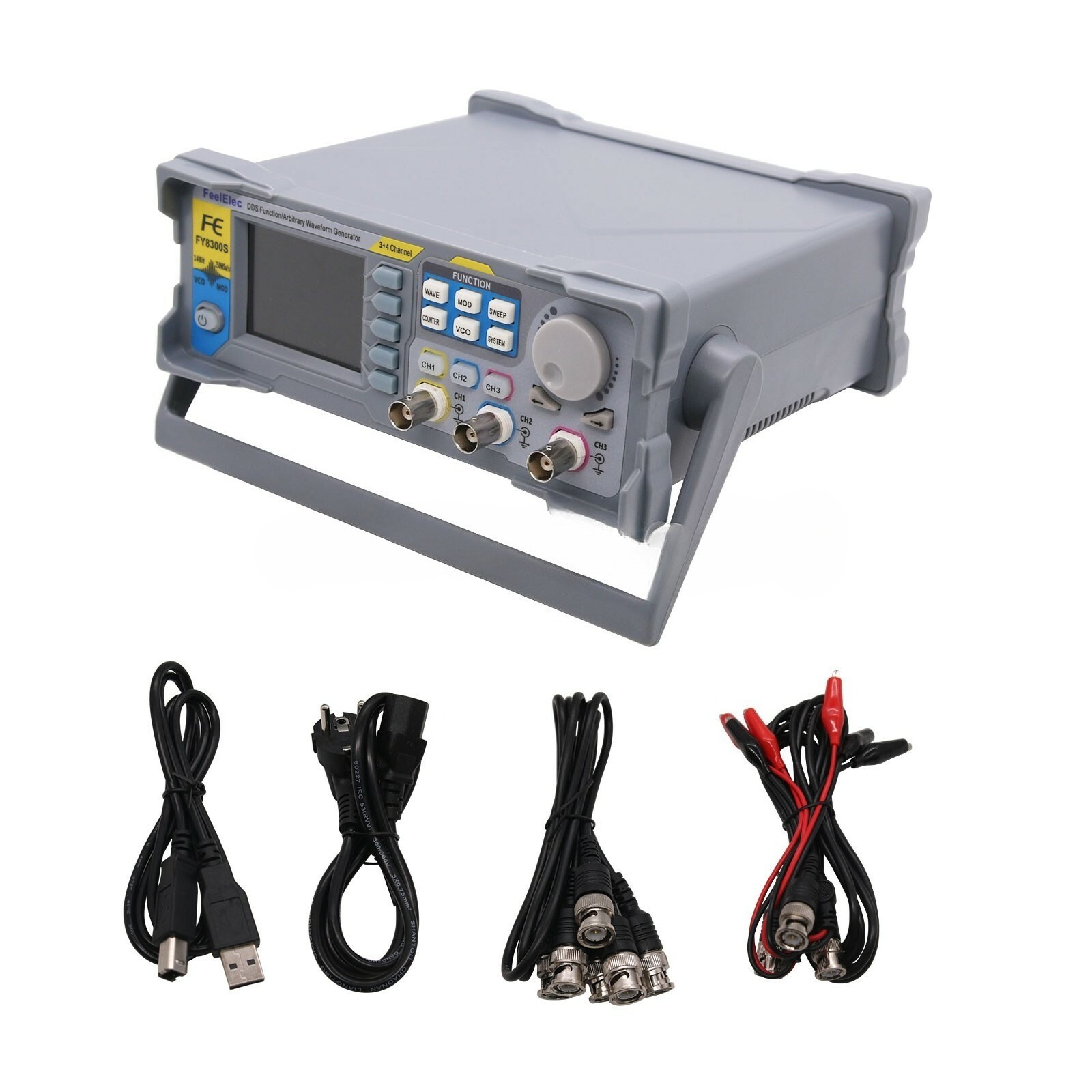FY8300S-20M 3CH DDS Function Signal Generator Arbitrary Waveform 4CH TTL