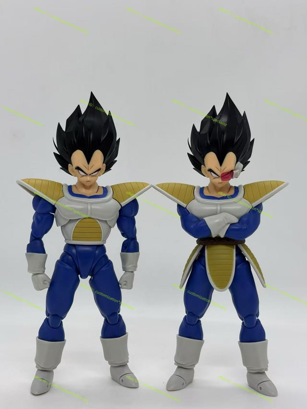 DDG-04 custom 1/12 shf 24000 vegeta 2.0 Black Hair Head Sculpture kit No Figure