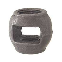 B&P Lamp 1" Iron Hickey, 1/4F X 3/8F