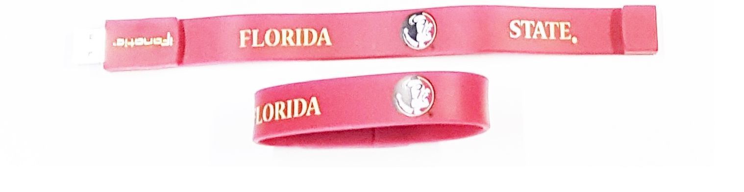 Florida State Seminoles USB Flash Drive Wristband Bracelet Memory Stick 2.0 GB