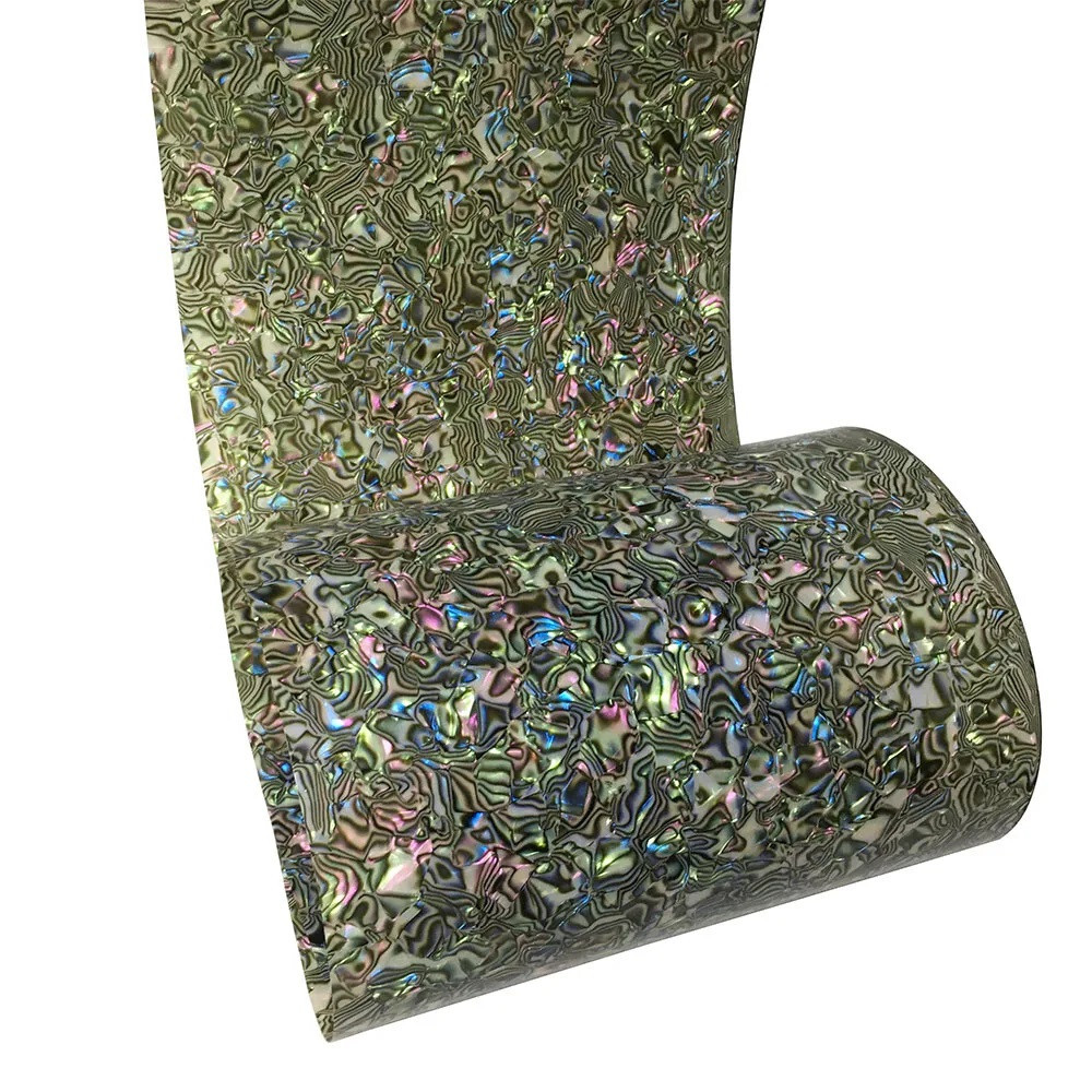 20x62" Drum Wrap 0.5mm Musical Instrument Deco Sheet Abalone Seashell
