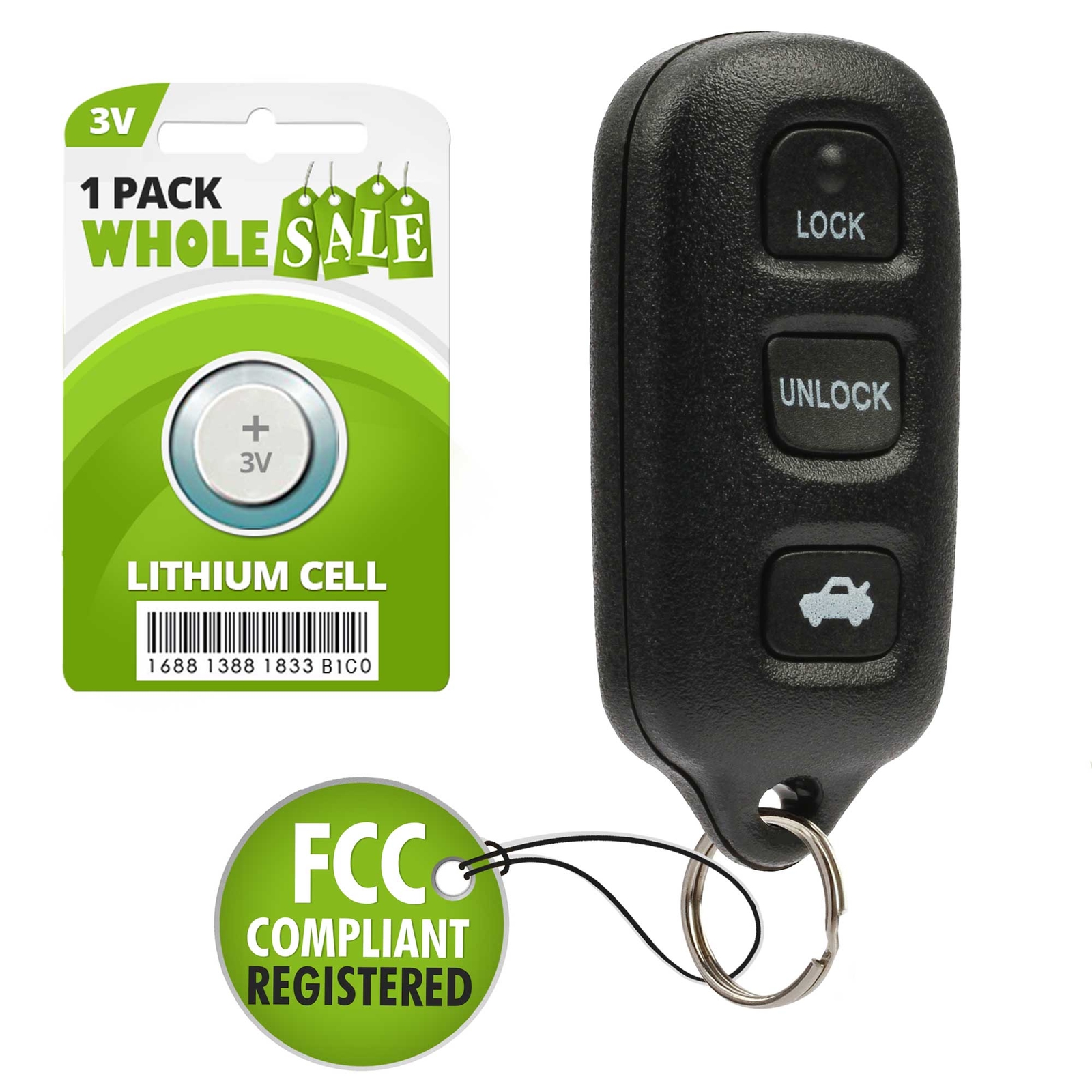 Replacement For 2002 2003 2004 2005 2006 Toyota Camry Key Fob Remote
