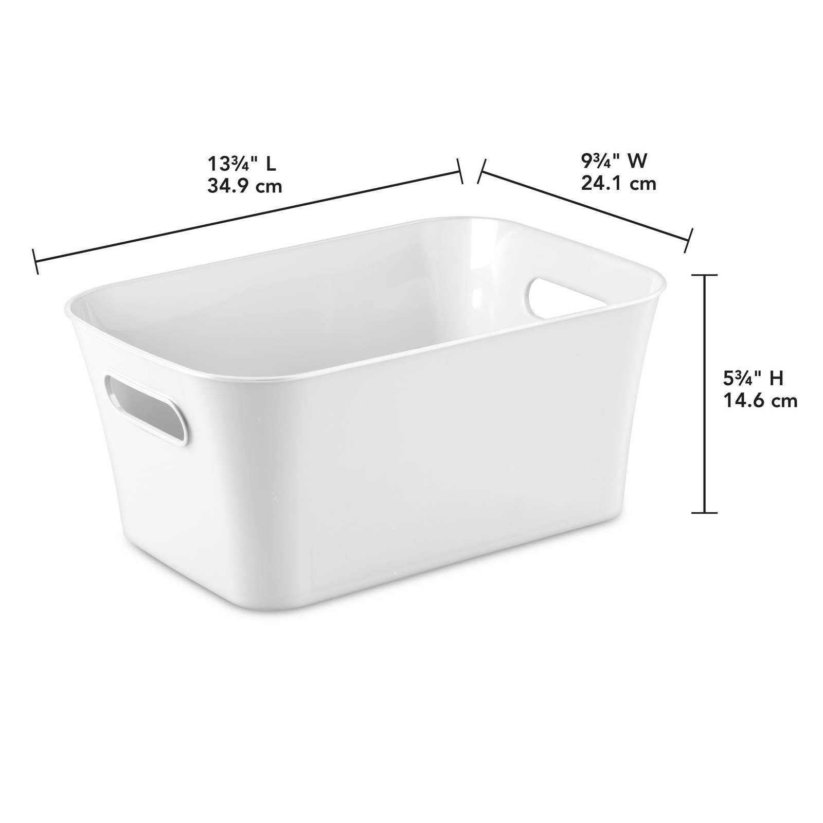 (6 pack) 2-Pack Small Plastic Storage Bins, White！