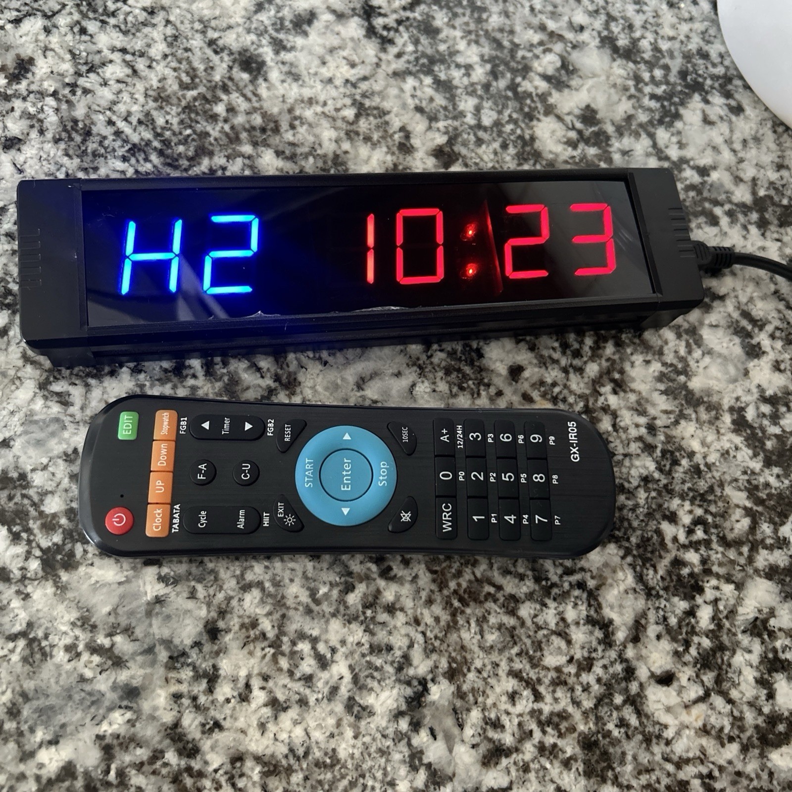 Workout Gym Timer With Remote And USB Cord