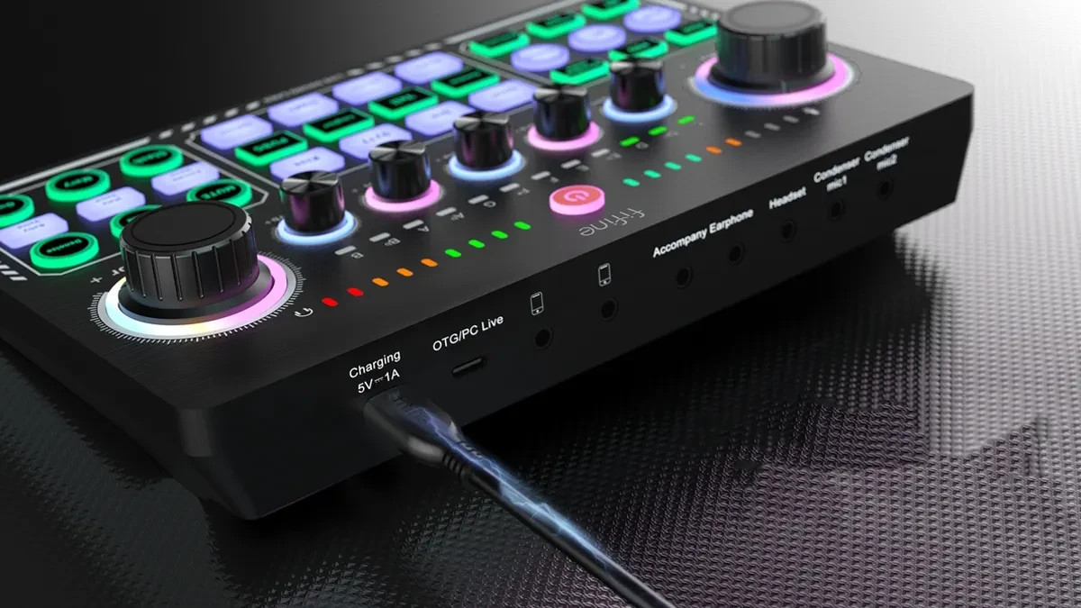 FIFINE Gaming Streaming Audio Mixer Amplitank SC6 Bluetooth