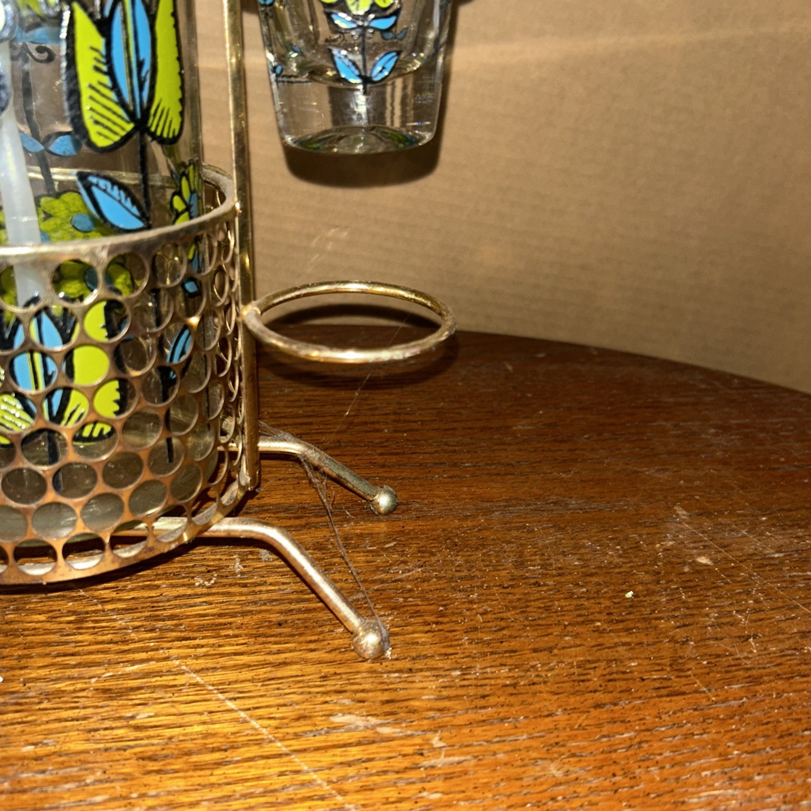 vintage 1970s Starlyte barware set