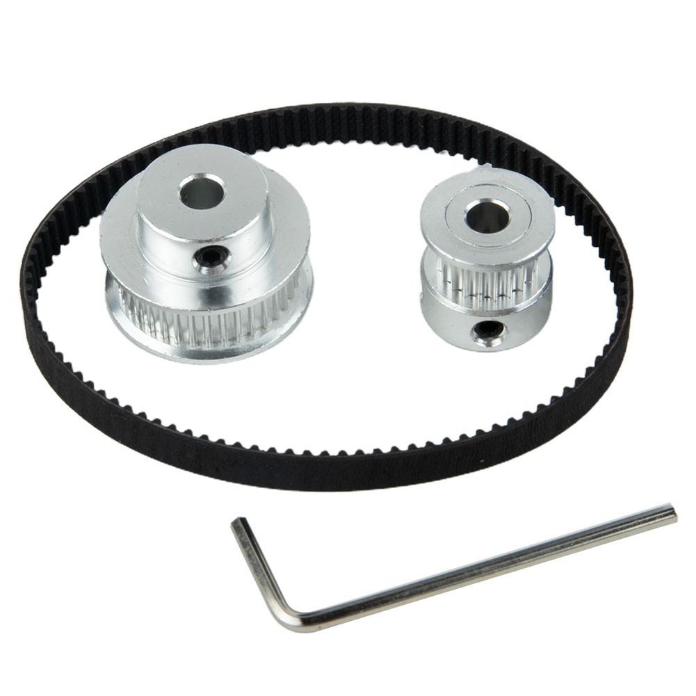 Synchronous Wheel Kit Featuring 20 Tooth and 36 Tooth Pulleys with Tools