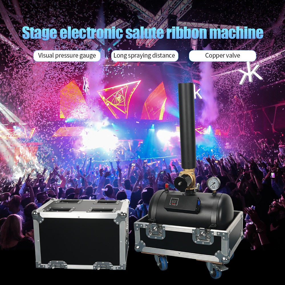 DMX Co2 Confetti Machine Confetti Blower Machine Remote for Celebration w/Case